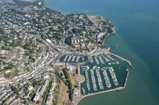 The town, harbour and marina, Torquay, Devon, 2016. Creator: Damian Grady