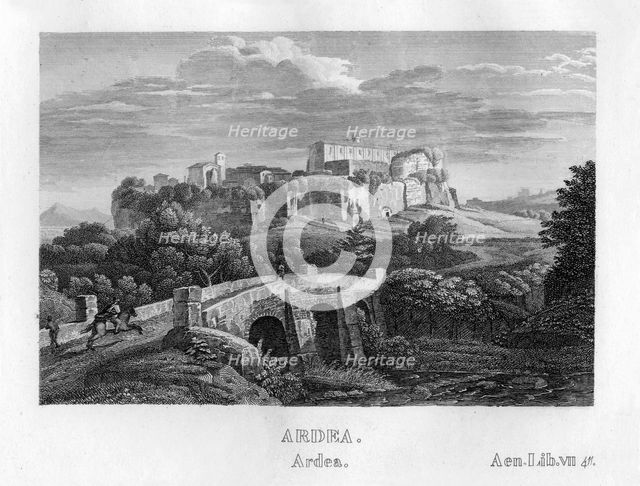 The town of Ardea, Lazio, Italy, c1833. Creator: Unknown.