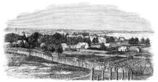 The town of Bathurst, New Brunswick - from a photograph by E. J. Russell, of Bathurst, 1860. Creator: Unknown