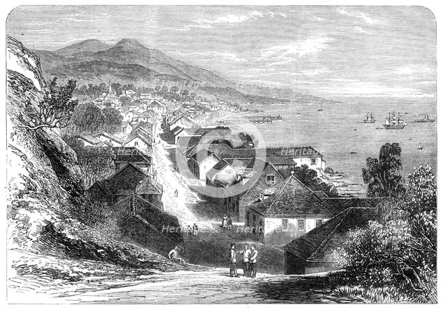 The town of Basseterre, Guadaloupe, French West Indies, 1865. Creator: Unknown.