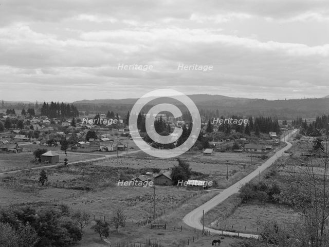 The town of Elma, western Washington - population 1,545, 1939. Creator: Dorothea Lange.
