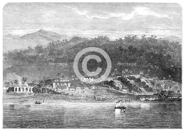 The town of Morant, Morant Bay, Jamaica, 1865. Creator: Unknown.
