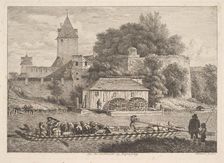 The Town Wall of Regensberg, 1817. Creator: Johann Christian Erhard