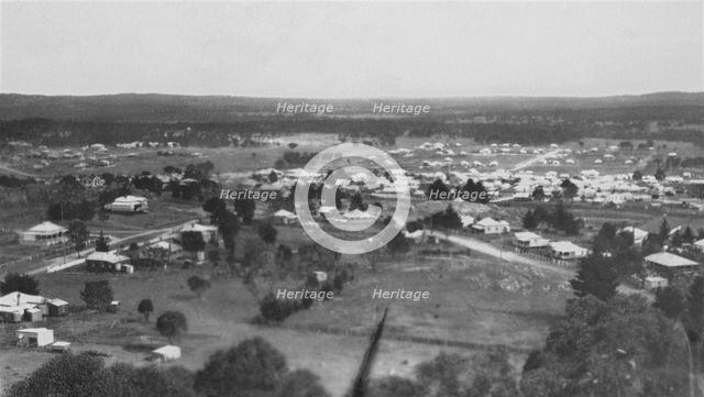 The township of Stanthorpe, Queensland from Mt Marlay, 1920. Creator: Jack Bain.