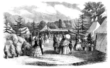 The Towcester Flower Show, 1858. Creator: Unknown