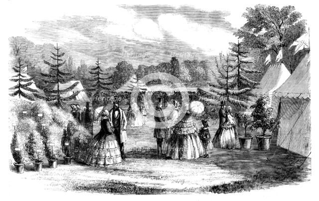 The Towcester Flower Show, 1858. Creator: Unknown.