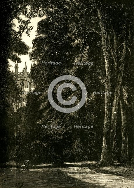 'The Tower of Merton, from the Garden', 1898. Creator: Unknown.
