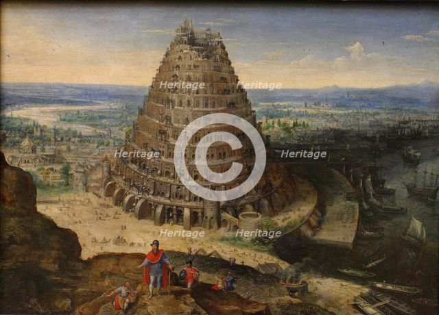 The Tower of Babel, 1594. Artist: Valckenborch, Lucas, van (1530-1597)