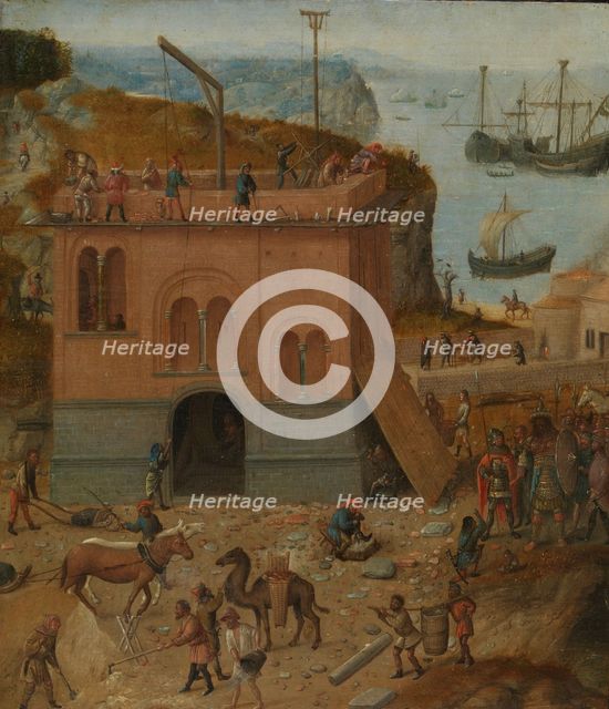 The Tower of Babel, c.1490. Creator: Anon.