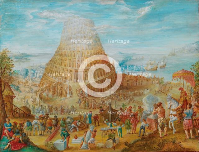 The Tower of Babel. Creator: Brentel, Friedrich (1580-1651).