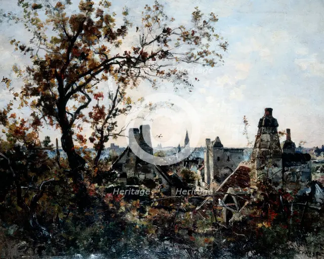 'The Tower of Chevalot in the Evening', 1885. Artist: Emmanuel Lansyer