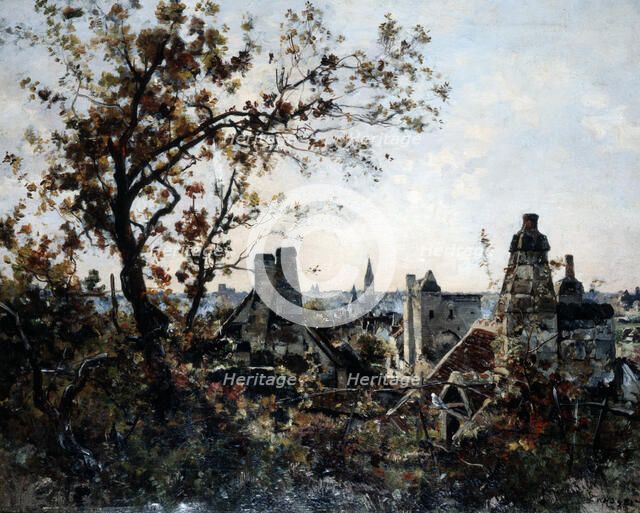 'The Tower of Chevalot in the Evening', 1885. Artist: Emmanuel Lansyer