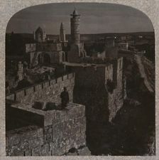 The Tower of David. The oldest portion of the Citadel c1900