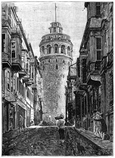The Tower of Galata, Constantinople 1900