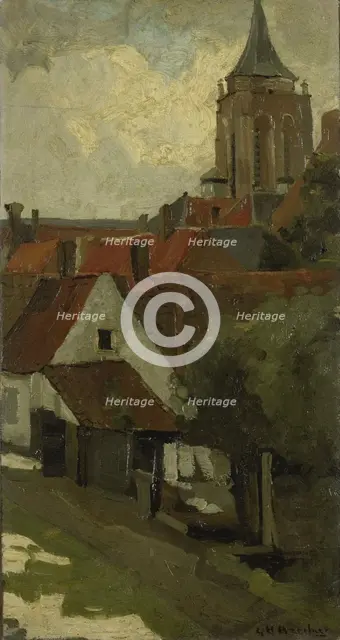The Tower of Gorkum, c.1880-c.1908. Creator: George Hendrik Breitner.