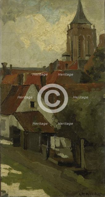 The Tower of Gorkum, c.1880-c.1908. Creator: George Hendrik Breitner.