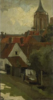 The Tower of Gorkum, c.1880-c.1908. Creator: George Hendrik Breitner
