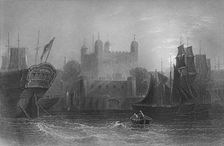 The Tower of London 1859. Artist: James Tibbitts Willmore