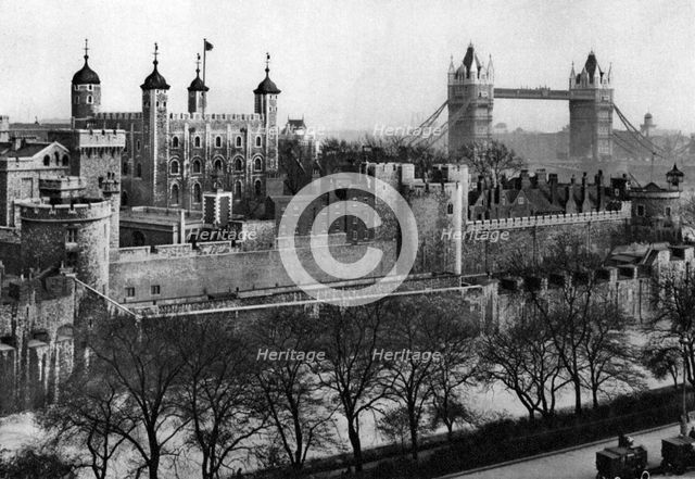 The Tower of London, 1926-1927. Artist: McLeish
