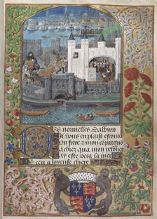 The Tower of London, the Custom House and Charles d’Orléans imprisonment in the Tower. From: Pseudo-