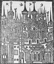 The Tower of London, c1497. Creator: Unknown