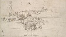 The Tower of London, c1550-1560. Artist: Anthonis van den Wyngaerde