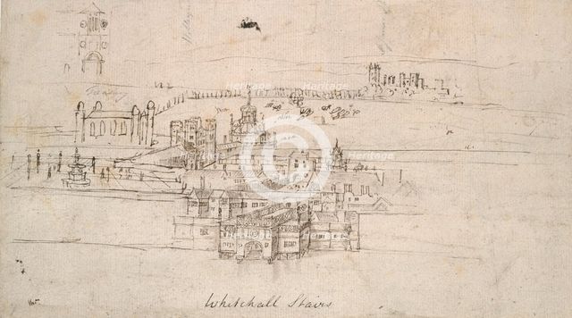 The Tower of London, c1550-1560. Artist: Anthonis van den Wyngaerde.