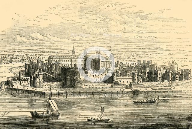 'The Tower of London', (c1872). Creator: Unknown.