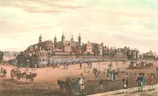 The Tower of London, c1821. Creator: Robert Havell
