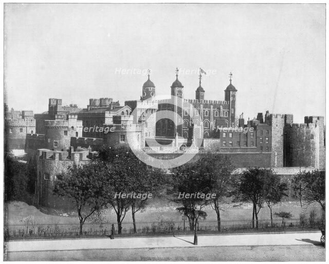 The Tower of London, England, late 19th century.Artist: John L Stoddard
