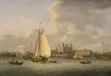 The Tower of London from the River c1770-c1818. Artist: Daniel Turner