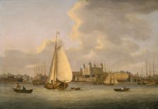 The Tower of London from the River c1770-c1818. Creator: Daniel Turner