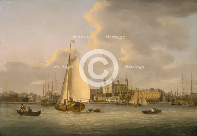 'The Tower of London from the River', c1770-c1818. Creator: Daniel Turner.