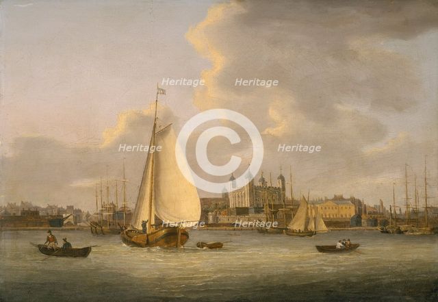 'The Tower of London from the River', c1770-c1818. Creator: Daniel Turner.