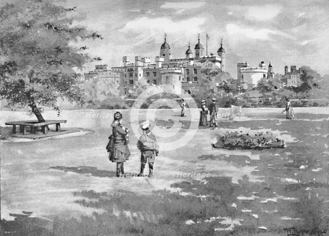 'The Tower of London from Trinity Square', 1891. Creator: William Luker.