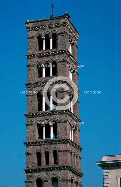 The tower of Santa Maria in Rome, 12th century. Artist: Unknown
