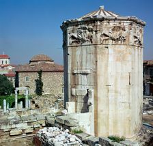 The tower of the winds in Athens, 1st century