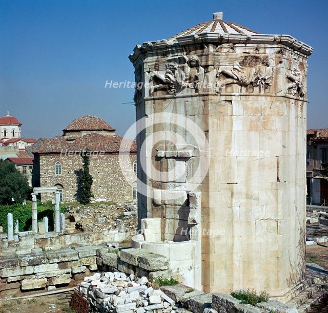 The tower of the winds in Athens, 1st century. Artist: Unknown