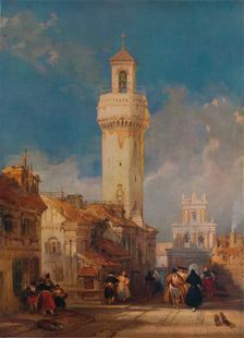 The Tower of the Church of San Nicolás de la Villa, Córdoba 1834. Artist: David Roberts
