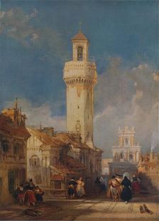 The Tower of the Church of San Nicolás de la Villa, Córdoba 1834. Artist: David Roberts