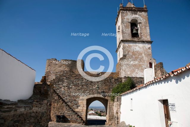 The tower of the gate at Monsaraz, Potugal, 2009. Creator: Samuel Magal.
