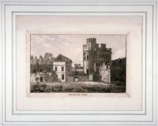 The tower at the Bishop of Winchester's palace, Southwark, London, 1804. Artist: Anon