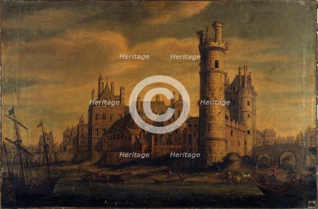 The Tower and the Porte de Nesle, the Hôtel de Nevers, current 6th arrondissement, c1601-1700. Creator: Unknown.