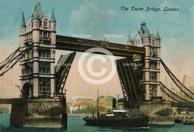 'The Tower Bridge', 1915, (c1900-1930). Artist: Unknown.