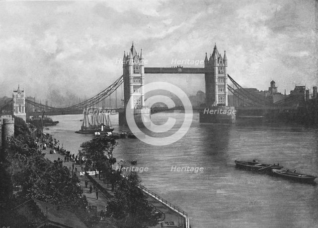 'The Tower Bridge', c1896. Artist: York & Son.