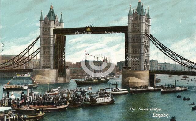 'The Tower Bridge, London', c1910. Artist: Unknown.