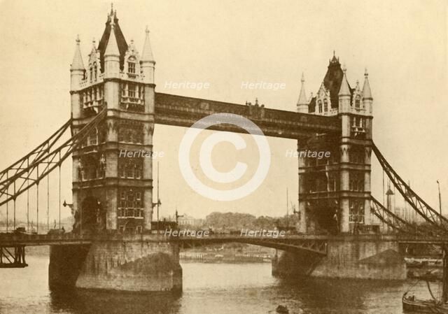 'The Tower Bridge, London', c1930. Creator: Unknown.