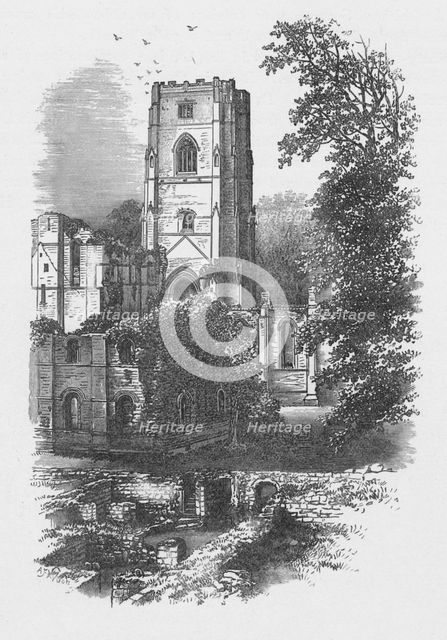 'The Tower',  Fountains Abbey, c1880, (1897). Artist: Alexander Francis Lydon.