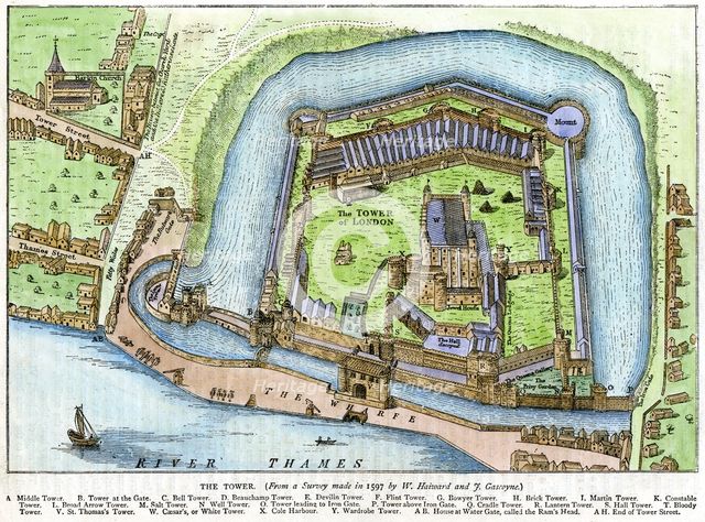 'The Tower, London', 19th century. Artist: Unknown