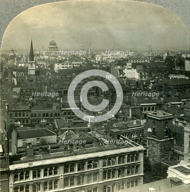 'The Towers, Domes and Spires of the Heart of London, England', c1930s. Creator: Unknown.